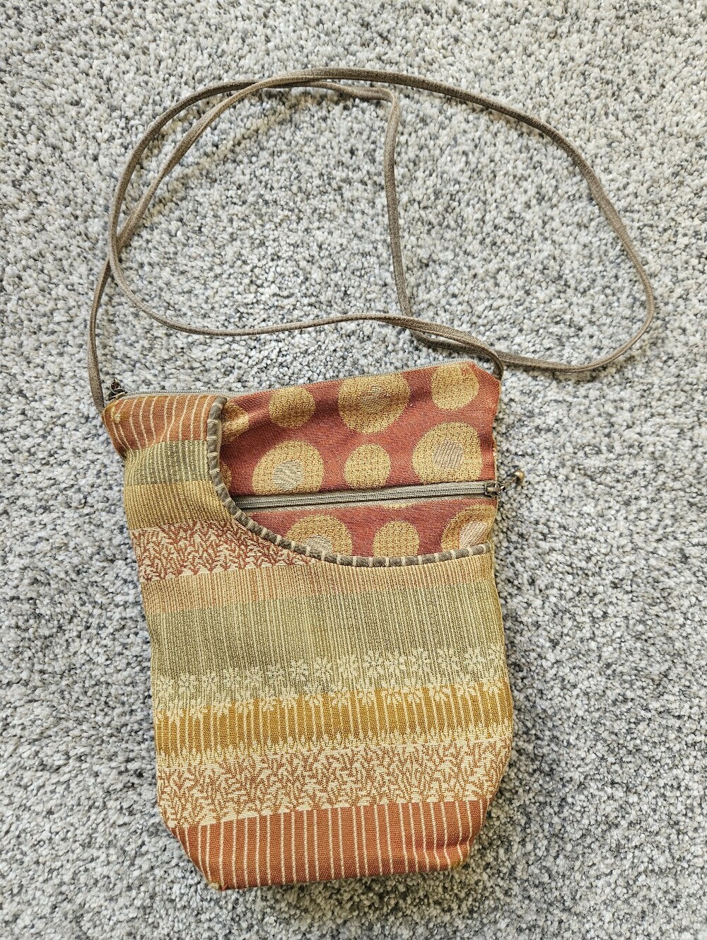 Maruca Crossbody Bag in Rust and Mustard